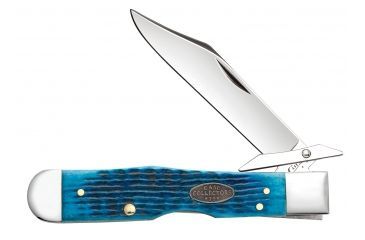 Image of Case Collectors Club-Rogers Corn Cob Jig Caribbean Blue Bone Cheetah 6111 1/2L SS 27609