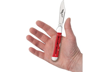 Image of Case Chevrolet CopperLock Folding Knife, 4.25in Closed, Mirror Locking Clip Blade, Red Smooth Synthetic Handle, 33712
