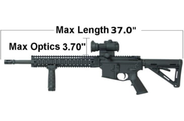 Image of Case Club AR15 Pro Rifle Case, Black, Medium, CC6063HXYWAR15PRO