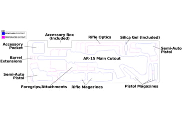 Image of Case Club AR15 Pro Rifle Case, Black, Medium, CC6063HXYWAR15PRO