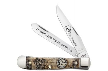Image of Case Ducks Unlimited Gift Set - Embellished Smooth Natural Bone Trapper Blade, 6254 SS in Jewel Box, 07306