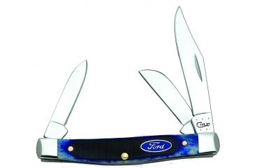 Image of Case Ford Blue Bone Medium Stockman Folding Blade, 6344 SS, 14305