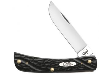 Image of Case Jigged Rough Black Synthetic-Sod Buster Jr 6137 SS 18229