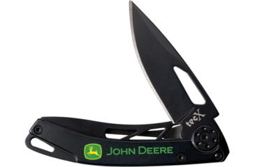 Image of Case John Deere Tec X Dinero T0063.25MC Folding Knife, Black, Black stainless handle, 15769
