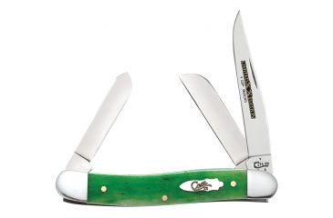 Image of Case Limited XX Edition Series XX XXXIV Bright Green Bone Smooth Medium Stockman Blade, 6318 SS, 11767