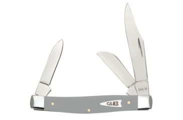 Image of Case Medium Stockman Folding Knife, 3.25in, 4344 SS, Clip/Sheepsfoot/Pen Blades, Gray, 32593