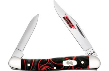 Image of Case Mini Copperhead Lava Harley Folding Knife,Clip and Pen, Handle CA52124