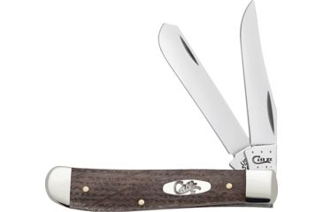 Image of Case Mini Trapper Antique River Folding Knife,Clip and Spey,Antique River Logs Wood Handle CA70407
