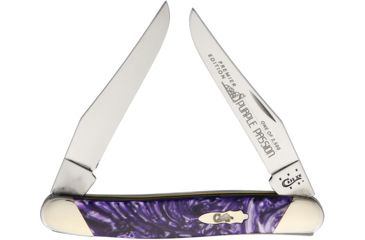 Image of Case Muskrat Purple Passion Folding Knife,Stainless Steel,Twin Clip,Purple Passion,Corelon Handle CAS9200PP
