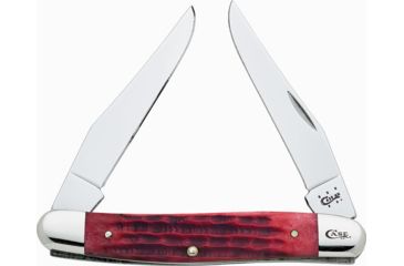 Image of Case Muskrat Red Deep Canyon Folding Knife,Clip,Deep Canyon Red,Bone Handle CA37887
