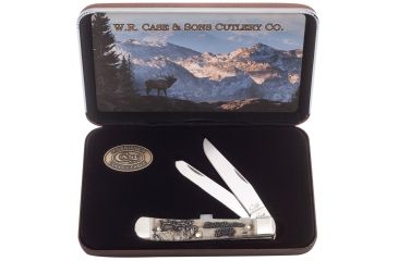 Image of Case North American Wildlife Elk Trapper Gift Set, 6254 SS, in Jewel Box, 50406
