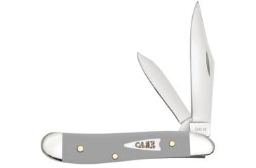 Image of Case Peanut Folding Knife, 2.875in, 4220 SS, Clip/Pen Blades, Gray, 32597