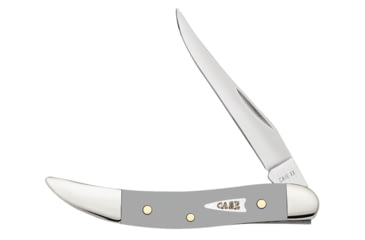 Image of Case Small Texas Toothpick Folding Knife, 3in, 410096 SS, Clip-point Blade, Gray, 32596