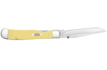 Image of Case Kickstart TrapperLock Folding Knife, 4.13 in, Tru-Sharp Surgical Steel, Yellow Synthetic Handle, 81094