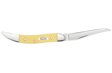 Image of Case Small Texas Toothpick Folding Knife, 3 in, Tru-Sharp Surgical Steel, Yellow Synthetic Handle, 81095
