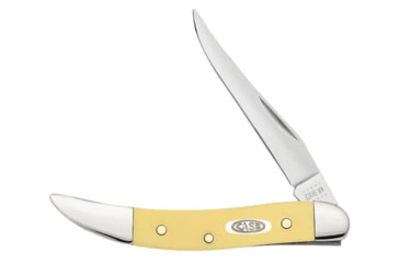 Image of Case Small Texas Toothpick Folding Knife, 3 in, Tru-Sharp Surgical Steel, Yellow Synthetic Handle, 81095