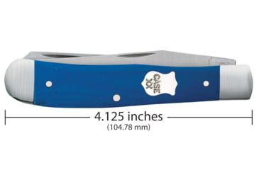 Image of Case Trapper Folding Knife, 4.13 in, Tru-Sharp Surgical Steel, Blue G-10 Handle, 16740
