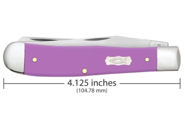 Image of Case Trapper Folding Knife, 4.13 in, Tru-Sharp Surgical Steel, Ichthus Purple Synthetic Handle, 39160