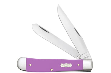 Image of Case Trapper Folding Knife, 4.13 in, Tru-Sharp Surgical Steel, Ichthus Purple Synthetic Handle, 39160