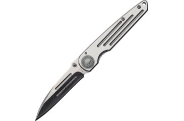 Image of Case Tec X Framelock Harley Folding Knife,3.25in,Stainless Steel,Satin,Polished Stainless Handle CA52110