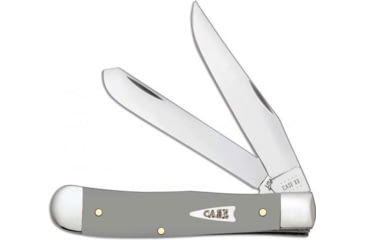Image of Case Trapper Folding Knife, 4.125in, 4254 SS, Clip/Spey Blades, Gray, 32590