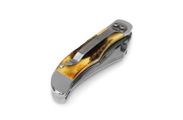 Image of Case Tru-Sharp Blade / Bonestag Handle Kickstart Assisted Opening Mid-Folding Hunter, 4 in closed, 65314