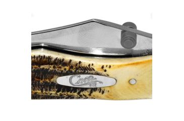 Image of Case Tru-Sharp Blade / Bonestag Handle Kickstart Assisted Opening Mid-Folding Hunter, 4 in closed, 65314