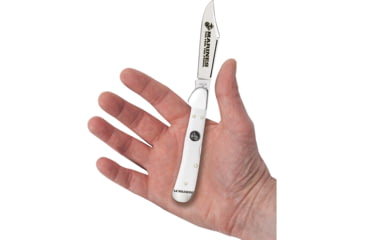 Image of Case USMC CopperLock Synthetic Folding Knife, 4.25in Closed, Mirror Clip Blade, White Smooth Synthetic Handle, 13201