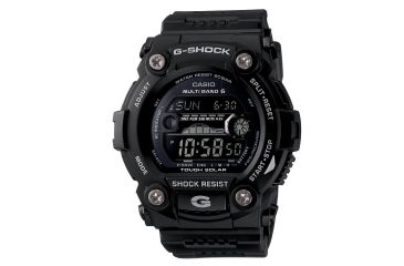 Image of Casio Tactical G Rescue Tough Solar Watch / Tide, Black, small GW7900B-1