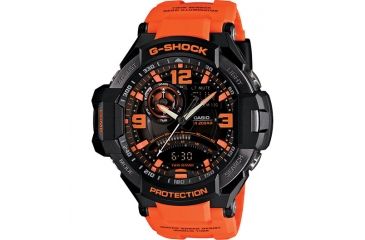 Image of Casio Tactical G-Shock Gravitymaster Black/Orange Tactical Watch GA1000-4A