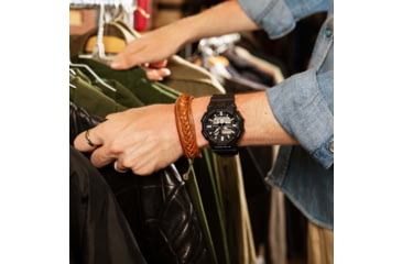 Image of Casio G-Shock Mens Analog-Digital Movement Watch, 55 mm Case Diameter, Resin, Black, Bio-based Resin, GA-010-1A1CR