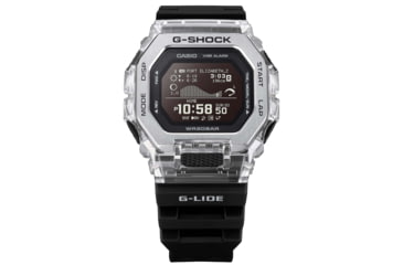 Image of Casio G-Shock Mens Digital G-Glide w/Bluetooth Connect, 51 mm Case Diameter, Stainless Steel, Black, Bio-based Resin, GBX-100S-1CR