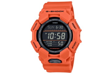Image of Casio G-Shock Mens Digital Movement Watch, 52 mm Case Diameter, Resin, Red, Bio-based Resin, GD-010-4CR