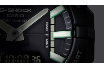 Image of Casio G-Shock Mens Move Analog-Digital Watch w/Bluetooth Connect/Step Tracker, 49 mm Case Diameter, Resin, Black, Bio-based Resin, GBA-950-1ACR