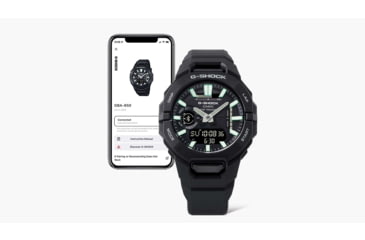 Image of Casio G-Shock Mens Move Analog-Digital Watch w/Bluetooth Connect/Step Tracker, 49 mm Case Diameter, Resin, Black, Bio-based Resin, GBA-950-1ACR