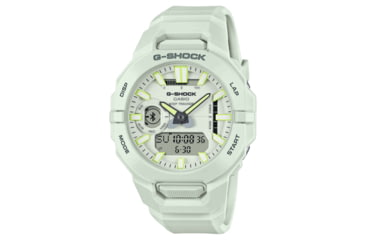 Image of Casio G-Shock Mens Move Analog-Digital Watch w/Bluetooth Connect/Step Tracker, 49 mm Case Diameter, Resin, White, Bio-based Resin, GBA-950-7ACR