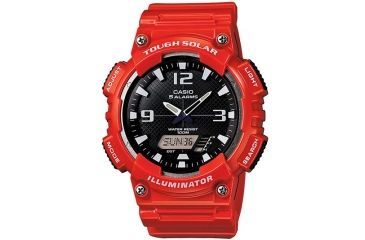 Image of Casio Outdoor ANA-DIGI SOLAR  GLOSS /RED-BLK, Black/White AQS810WC-4AV