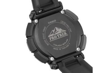 Image of Casio Outdoor Casio Pro Trek Solar Watch Triple Sensor Watching Featuring an Altimeter, Barometer, Digital Compass, Thermometer and 100M WR - Mens, Black, One Size, PRG340-1
