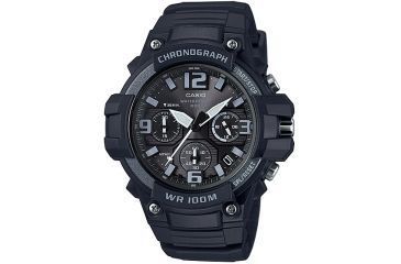 Image of Casio Outdoor Mens Heavy Duty Sport Analog Chronograph Watch, Black MCW100H-1A3V