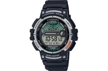 Image of Casio Outdoor Mens Digital RSN Fishing Gear Watch, Black, WS1200H-1AV