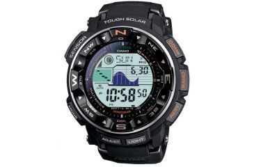 Image of Casio Outdoor PRO TREK SOLAR POWER-TIDE MOON -RESIN BAND, Black PRW2500R-1