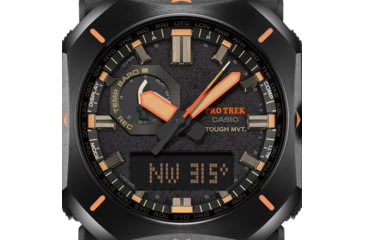 Image of Casio Outdoor Pro Trek Solar Powered Triple Sensor Word Time Watches w/Biomas Plastic Case and Strap - Mens, Brown, One Size, PRW-6900YL-5