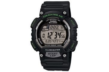 Image of Casio Outdoor Tough Solar Mens Running Watch, Black STLS100H-1AVCF