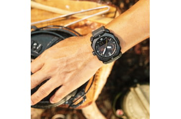 Image of Casio PRO TREK Climber Line Triple-Sensor Atomic-Solar Watch - Mens, Gray, PRW6900BF-1