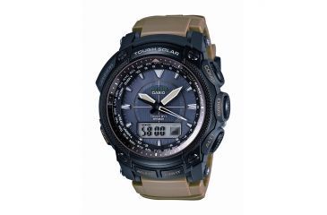 Image of Casio ProTrek Atomic Solar Ana Digi Watch, BLK/BRWN, small PRW5050BN-5