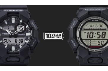 Image of Casio Tactical G-Shock Classic 10-Year Battery Digital Watch - Mens, Black, One Size, GD-010-1CR