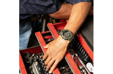 Image of Casio Tactical G-Shock Classic 10-Year Battery Digital Watch - Mens, Green, One Size, GD-010-3CR