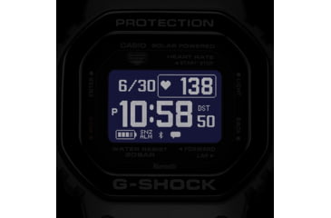 Image of Casio Tactical G-Shock Solar-Powered Move Series Watch w/Heart Rate and Smartphone Link Connectivity - Mens, Black, One Size, DW-H5600MB-1CR