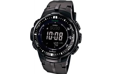 Image of Casio Tactical ProTrek Solar Atomic Triple Sensor Watch, Black, PRW3000-1ACR
