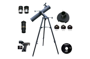 Image of Cassini 1100mm x 102mm Reflector Telescope w/ Color Filter Wheel, Black, C-1100102CFW